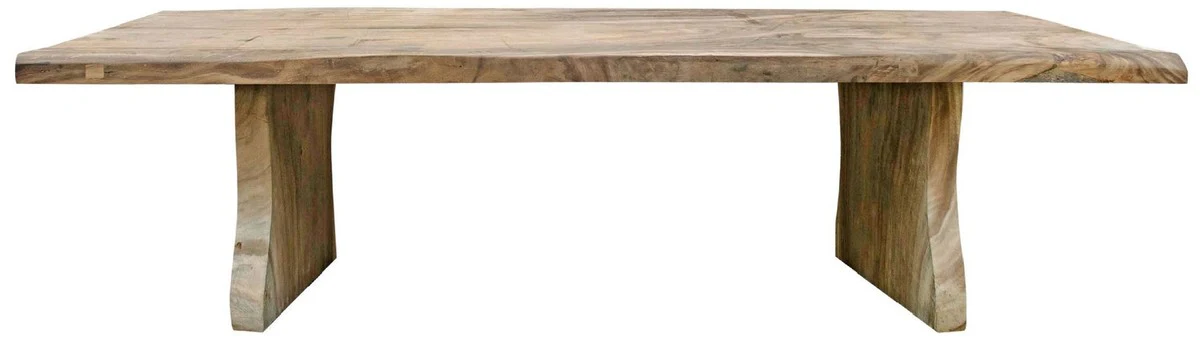 Country style dining table natural colors 300 cm - Huge rustic solid wood kitchen table - Rustic dining room furniture - Solid wood dining room furniture - Country style dining room furniture