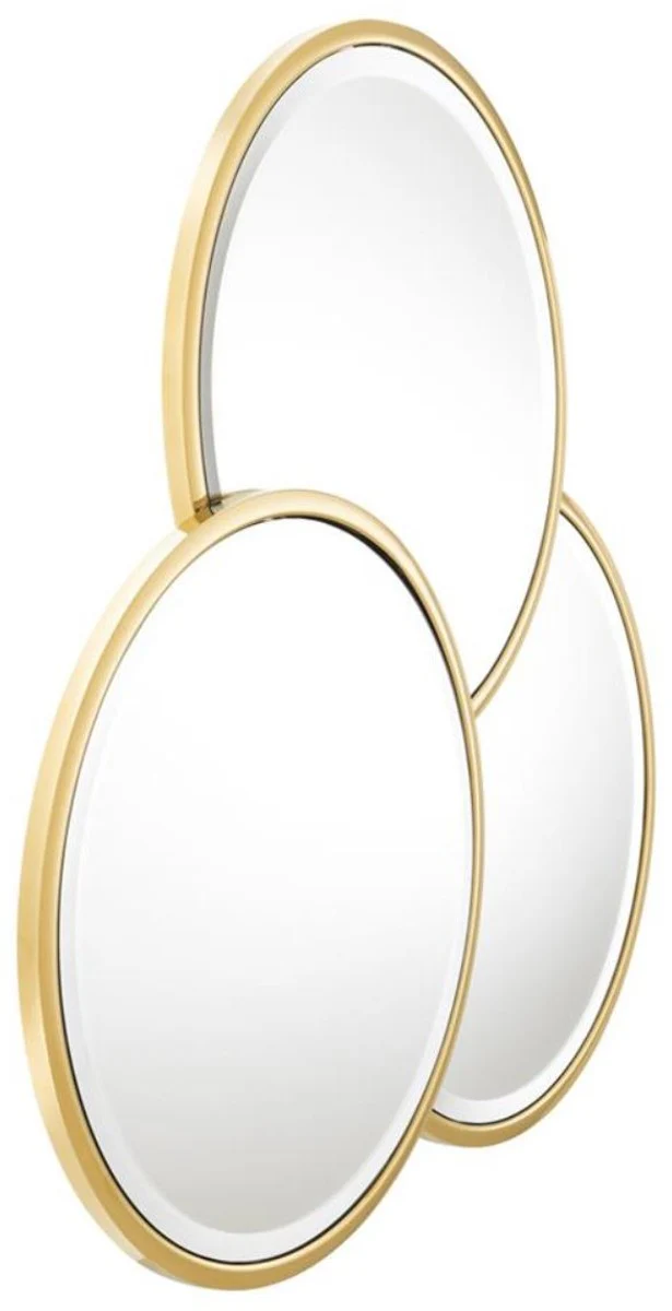 Luxury designer stainless steel mirror / wall mirror gold 95 x H. 90 cm - designer furniture