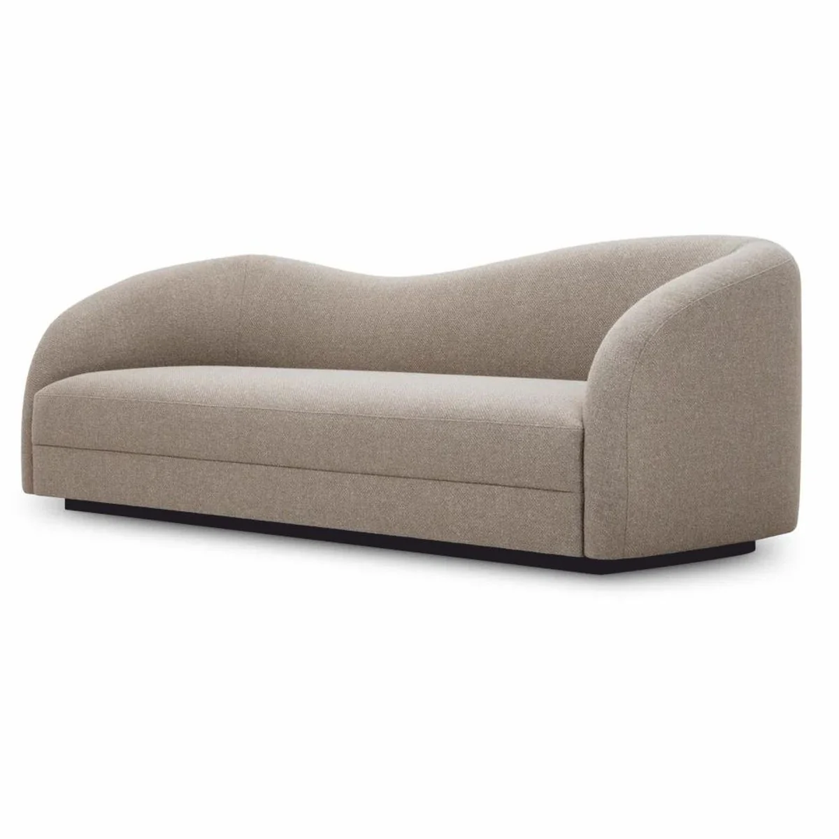 Luxury Sofa Greige / Black 230 cm - Living Room & Hotel Furniture