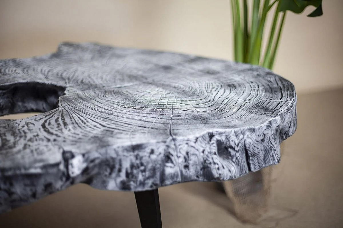 Luxury coffee table gray / black 100 x 60 x H. 50 cm