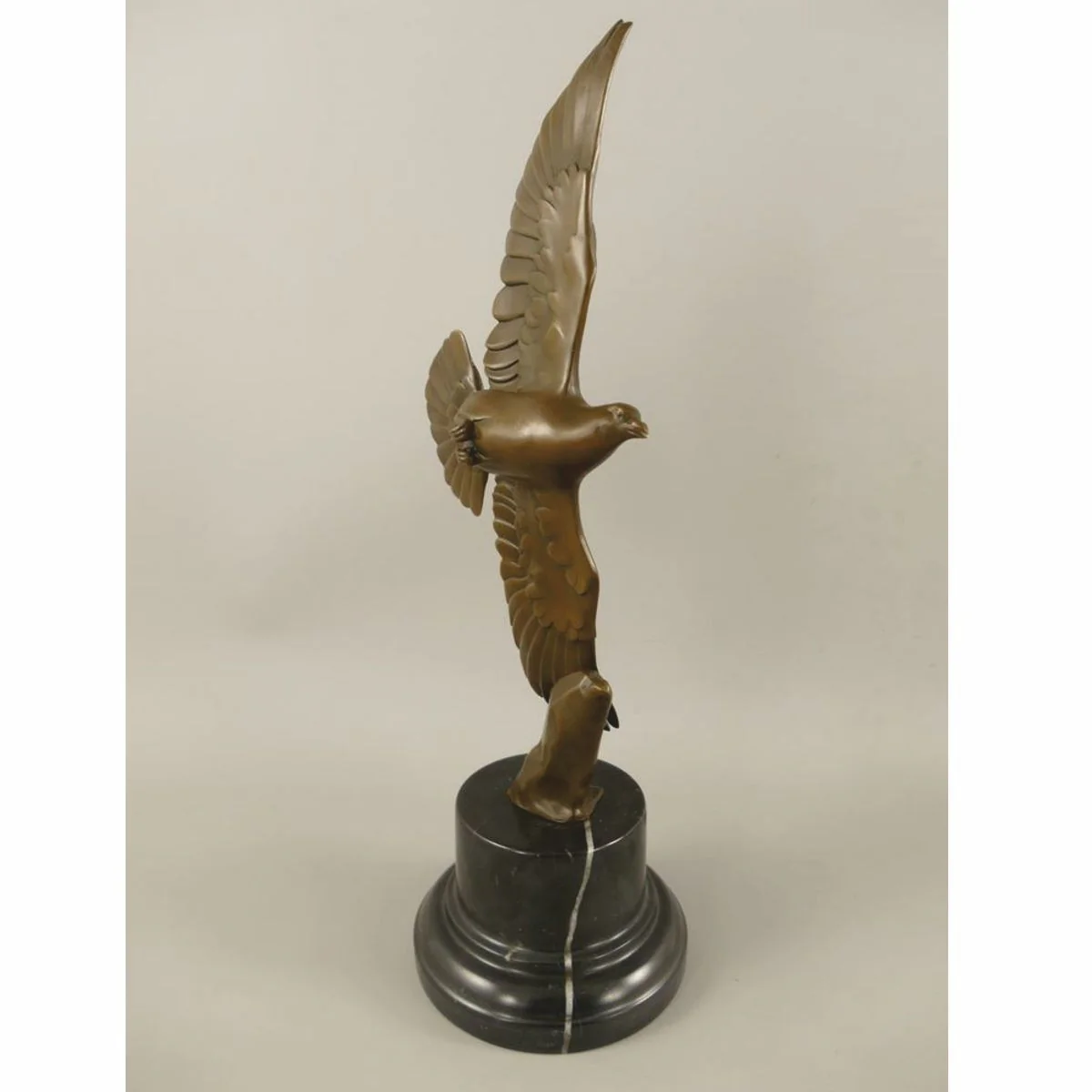 Luxury bronze decorative sculpture dove bronze / black H. 39 cm