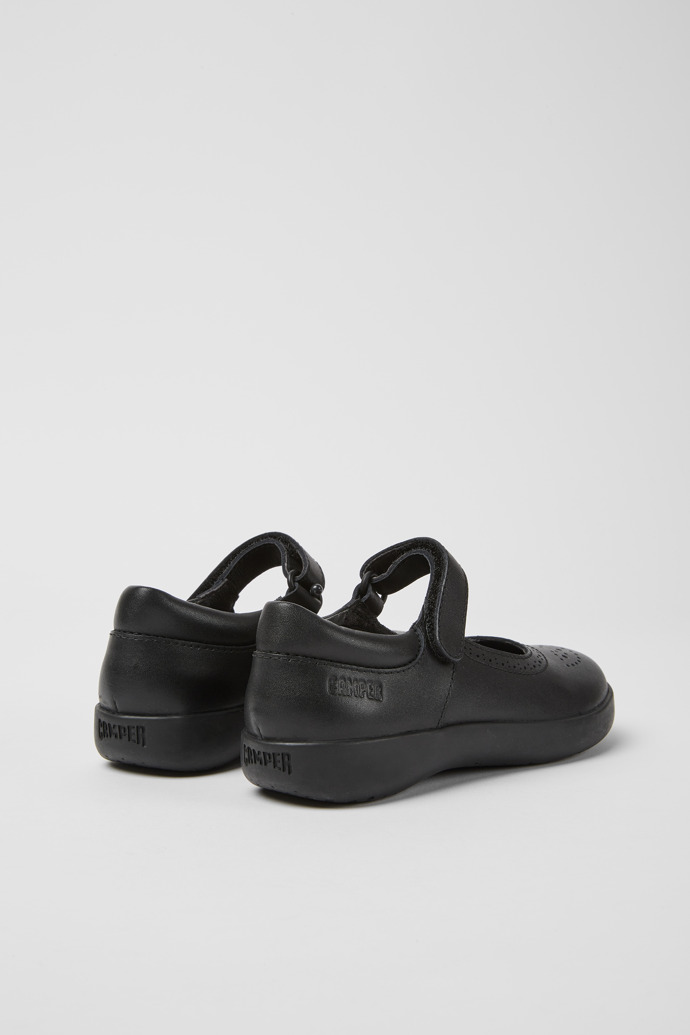 Spiral Comet Black Leather Shoes