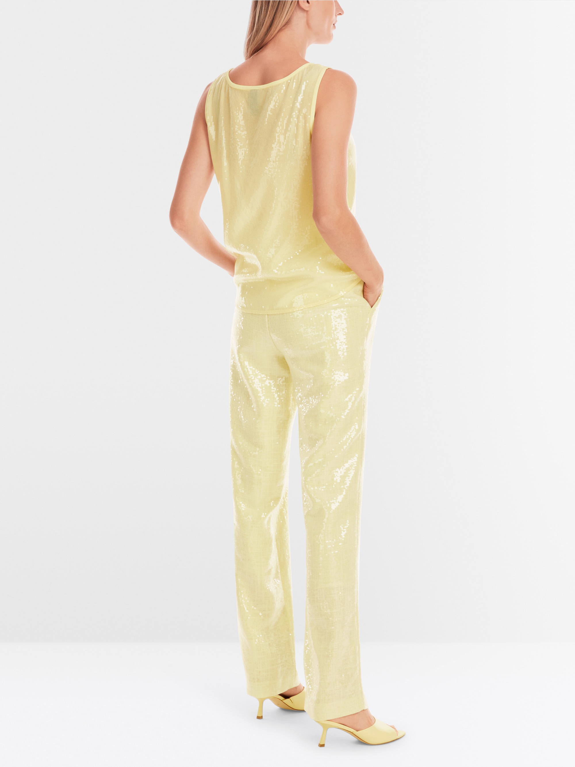 Marc-Cain sequin top with a plunging neckline