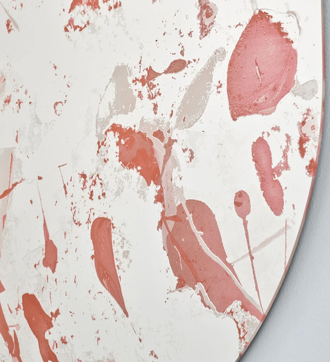 Designer wall mirror red 100 x H. 105 cm - Modern design mirror - Luxury collection