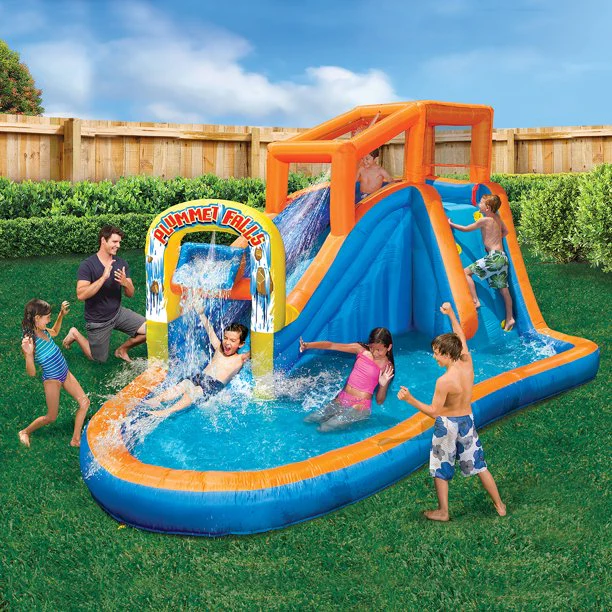 Banzai Plummet Falls Adventure Slide, Outdoor Inflatable Water Slide