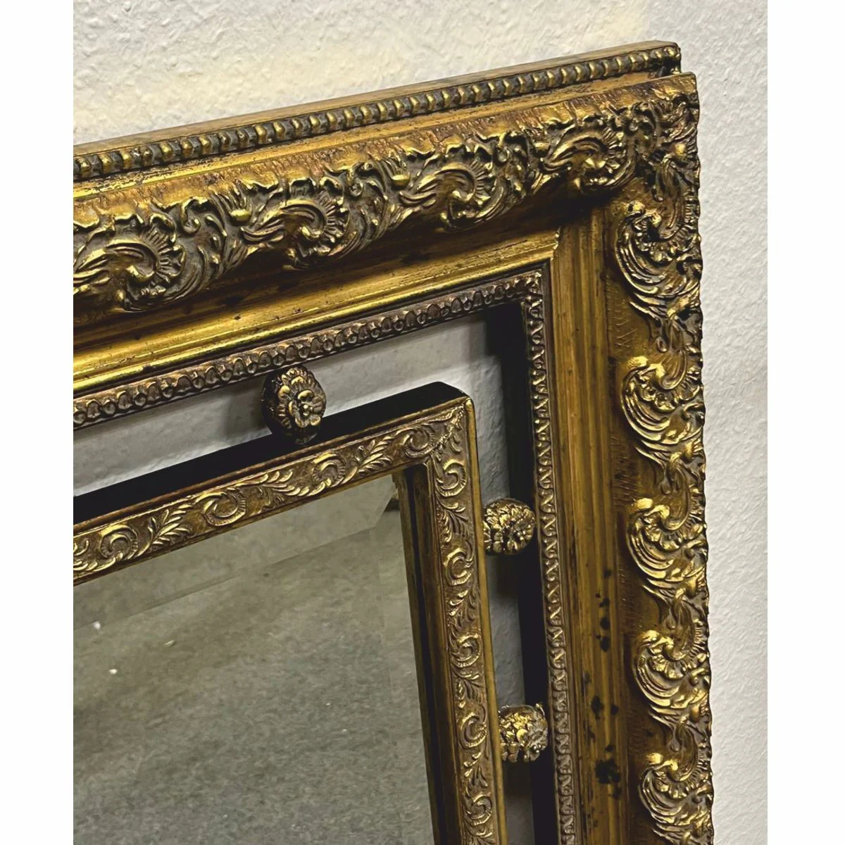 Baroque mirror antique gold H. 97 cm - Baroque style furniture