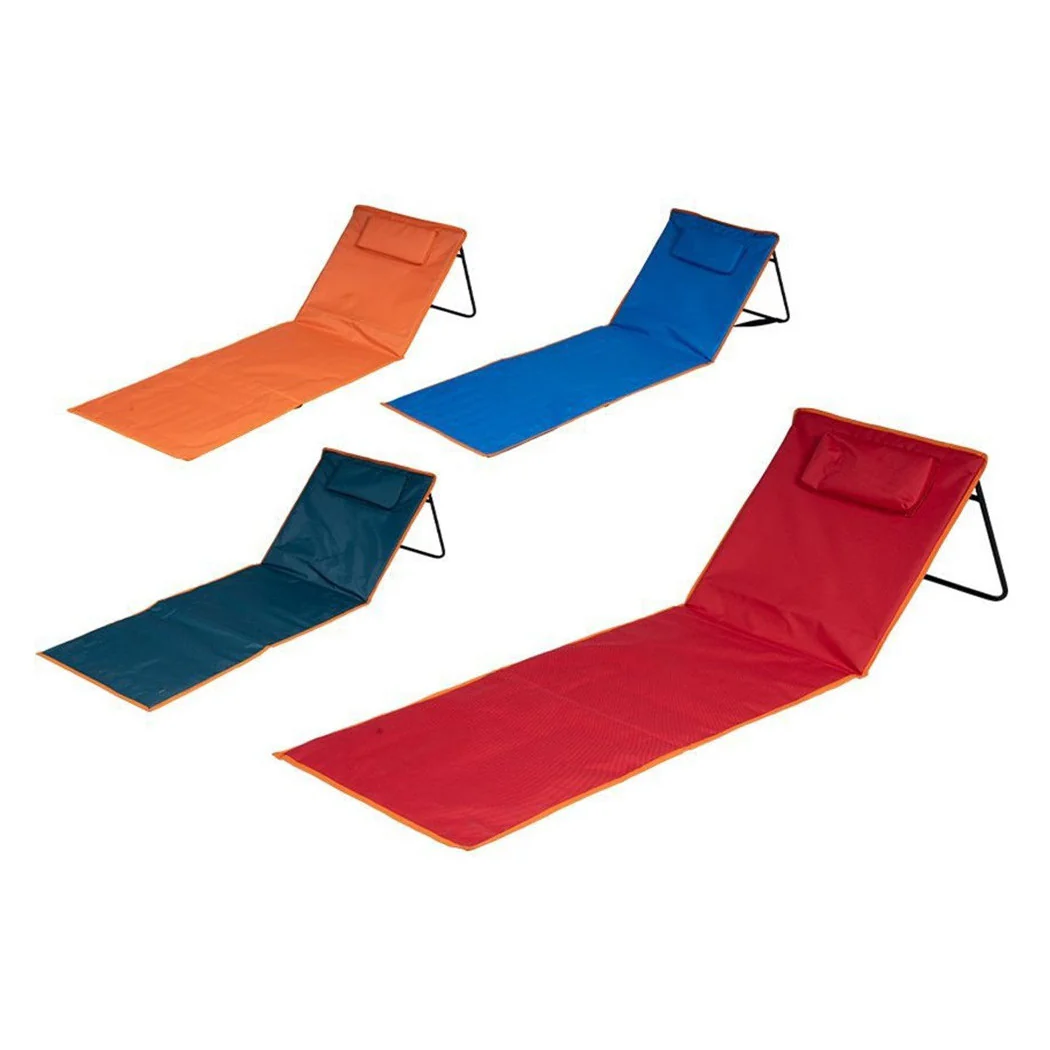 Strandmatte 160x53cm Faltbare Sonnenmatte Kissen