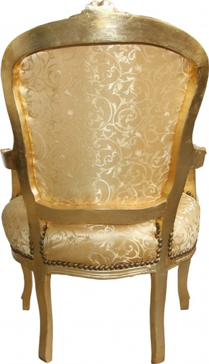 Baroque Salon Chair Gold Pattern / Gold Mod1 - Antique Look