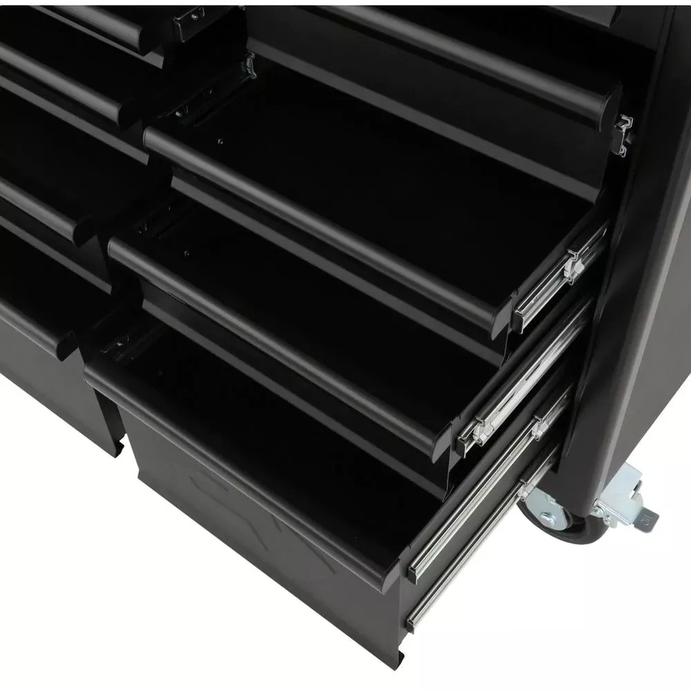 HEAVY-DUTY 60 IN W 10-DRAWER, DEEP TOOL CHEST MOBILE WORKBENCH IN MATTE BLACK