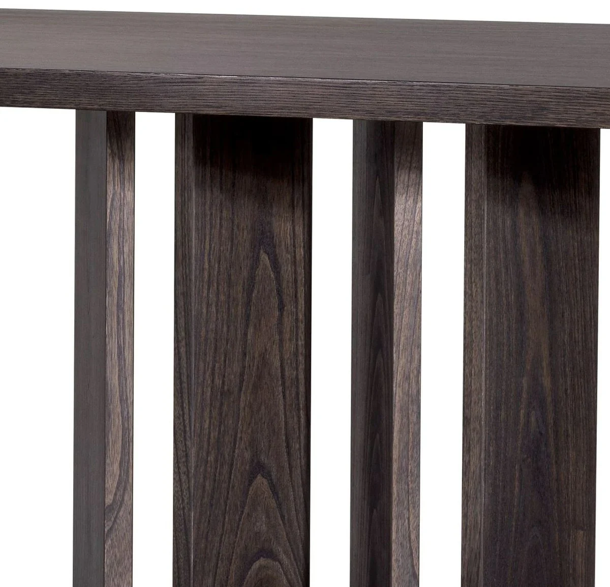 Luxury dining table mocha / bronze 240 x 100 x H. 76 cm - Rectangular solid wood kitchen table - Solid wood dining room furniture - Solid wood kitchen furniture - Luxury furniture - Luxury furnishings