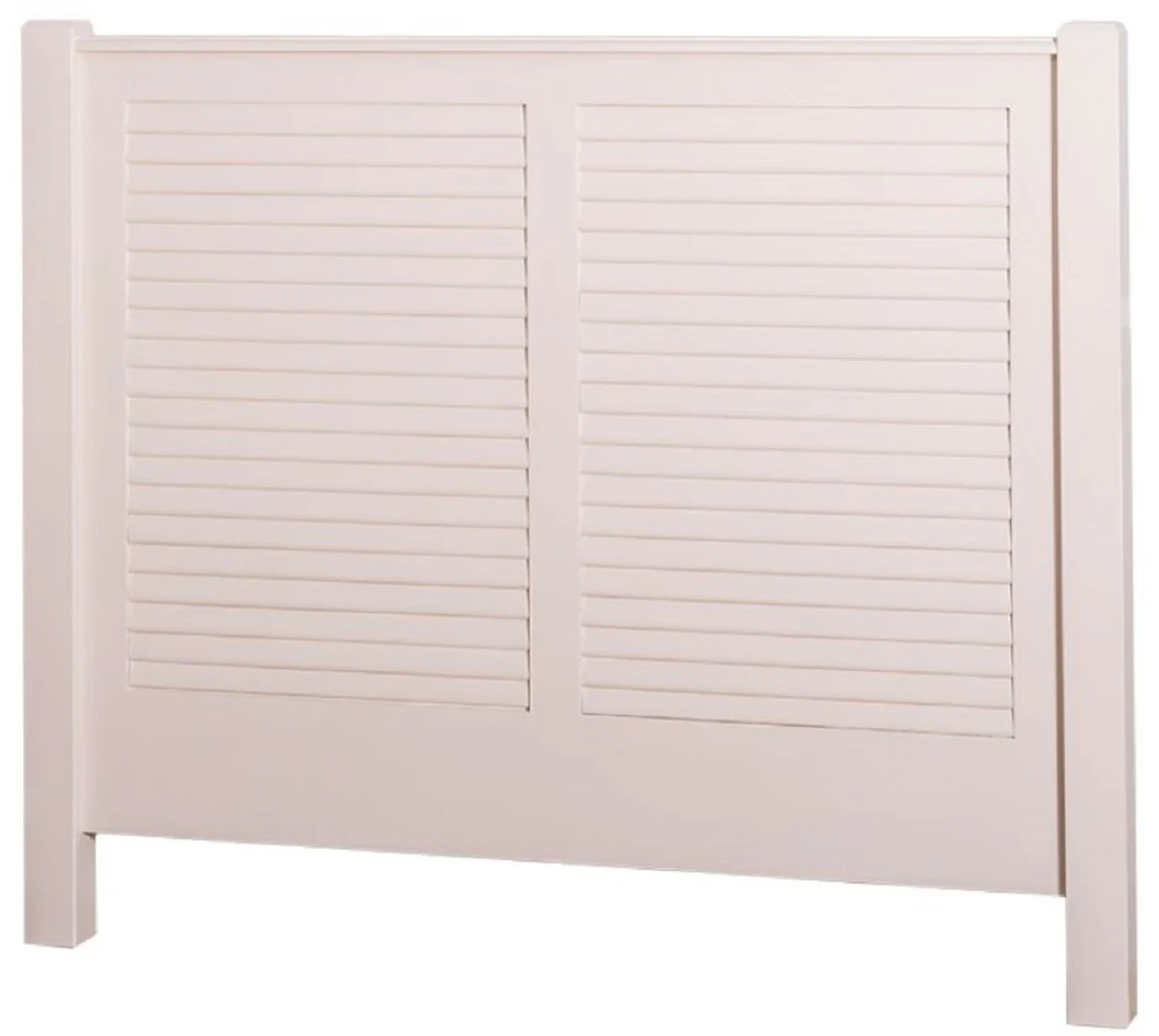 Country house style solid wood bed headboard cream color 160 x H. 126 cm - bedroom furniture in country house style