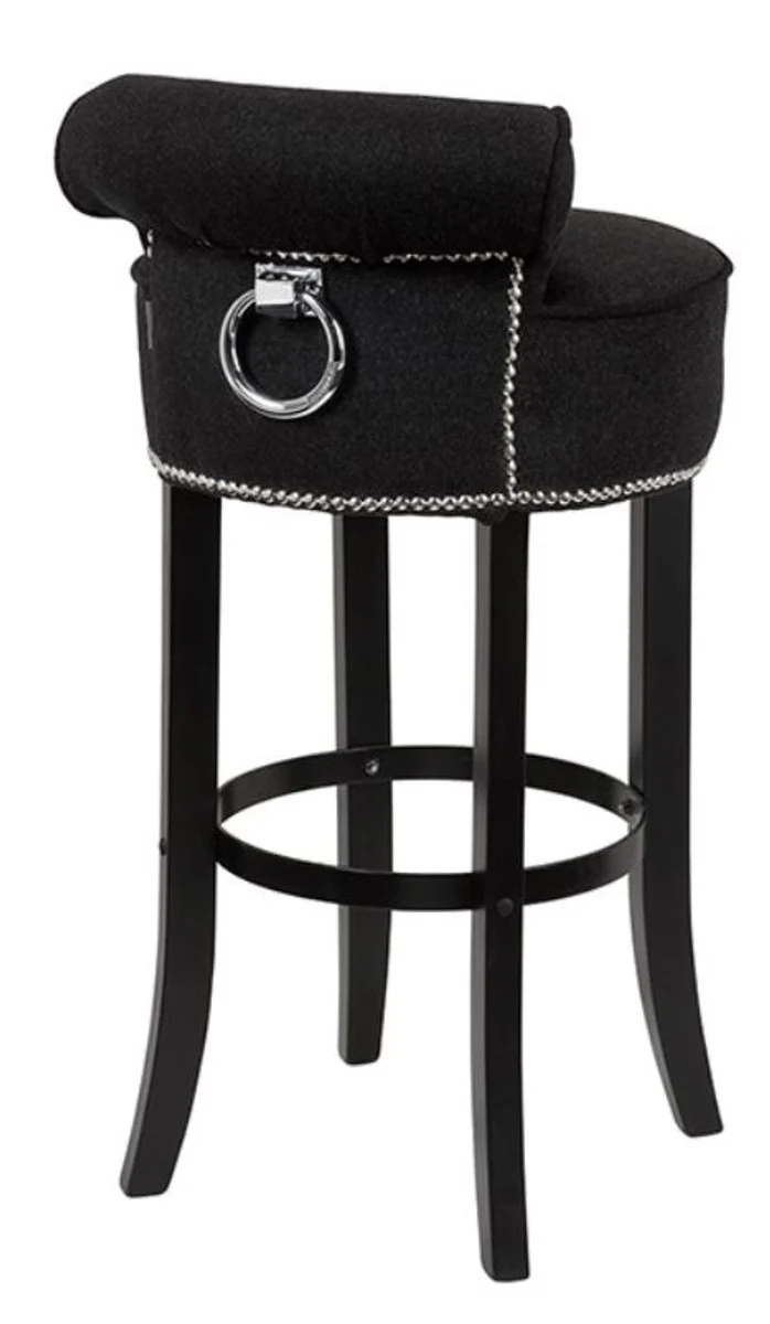 Bar chair black 46 x 50 x H. 91 cm - luxury bar stool