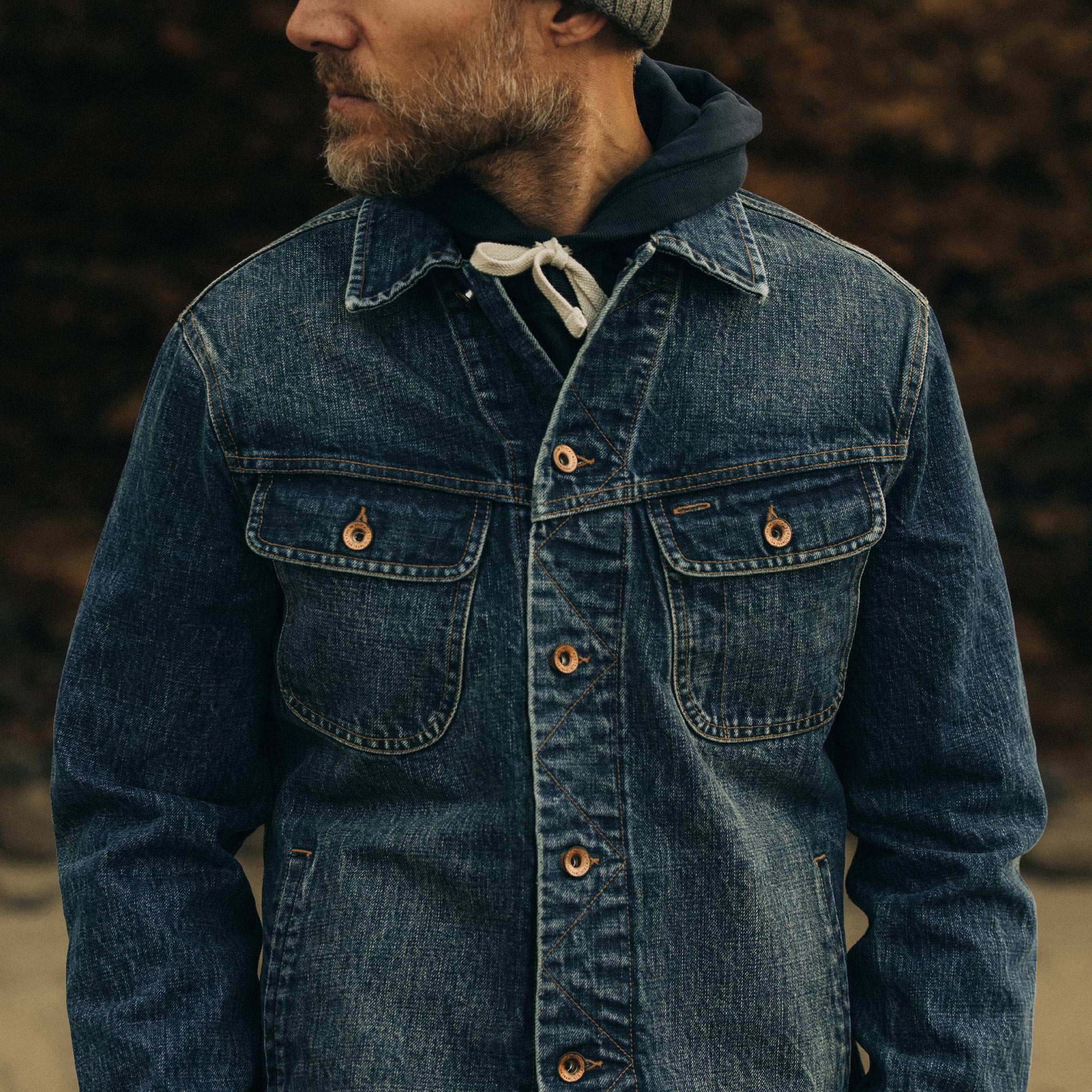 The Long Haul Jacket in Sawyer Wash Organic Selvage