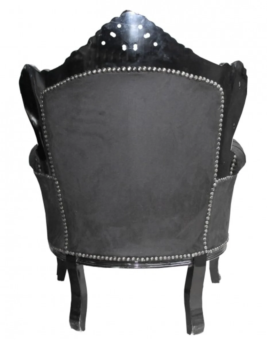 Baroque armchair Lord black/black - antique style