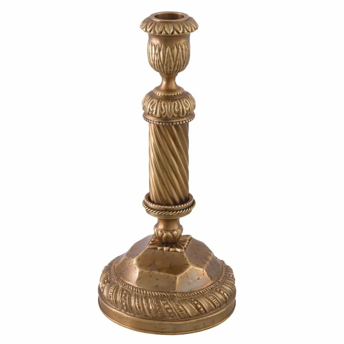 Luxury Baroque candle holder vintage brass H. 25 cm - Baroque decorative accessories