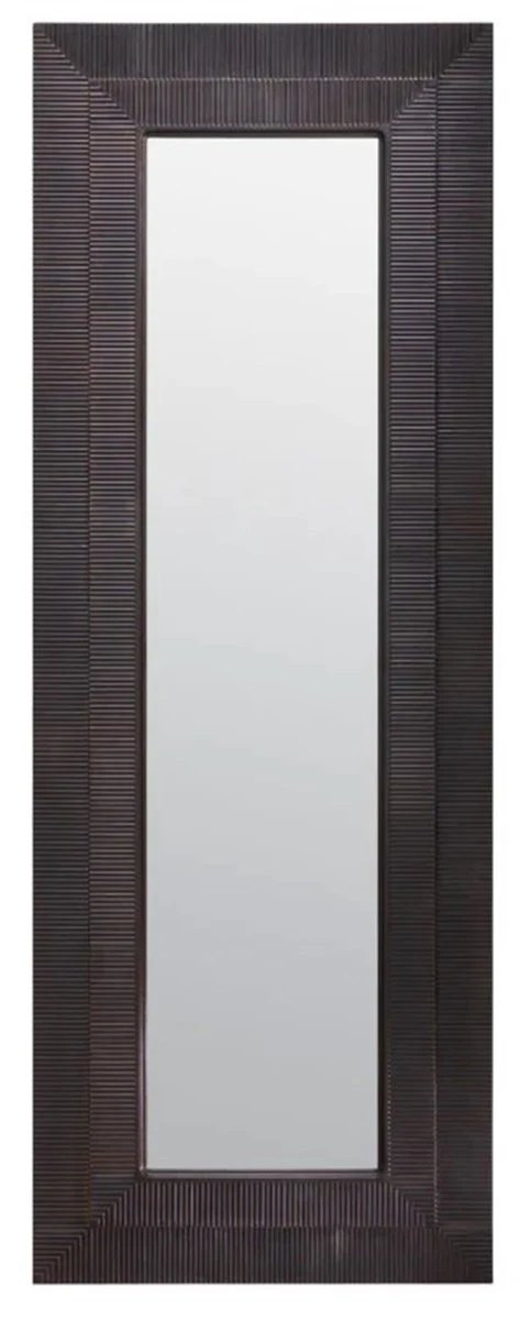 Luxury wall mirror brass with bronze finish H. 220 cm, W. 80 cm, D. 2.5 cm