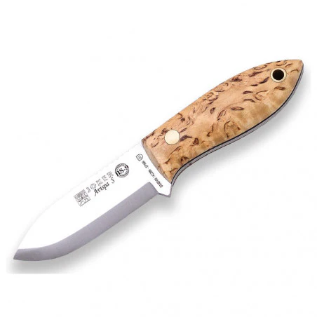 Joker Halsmesser BS9 Avispa Canvas Micarta - Cuchillo Buschcraft cuello
