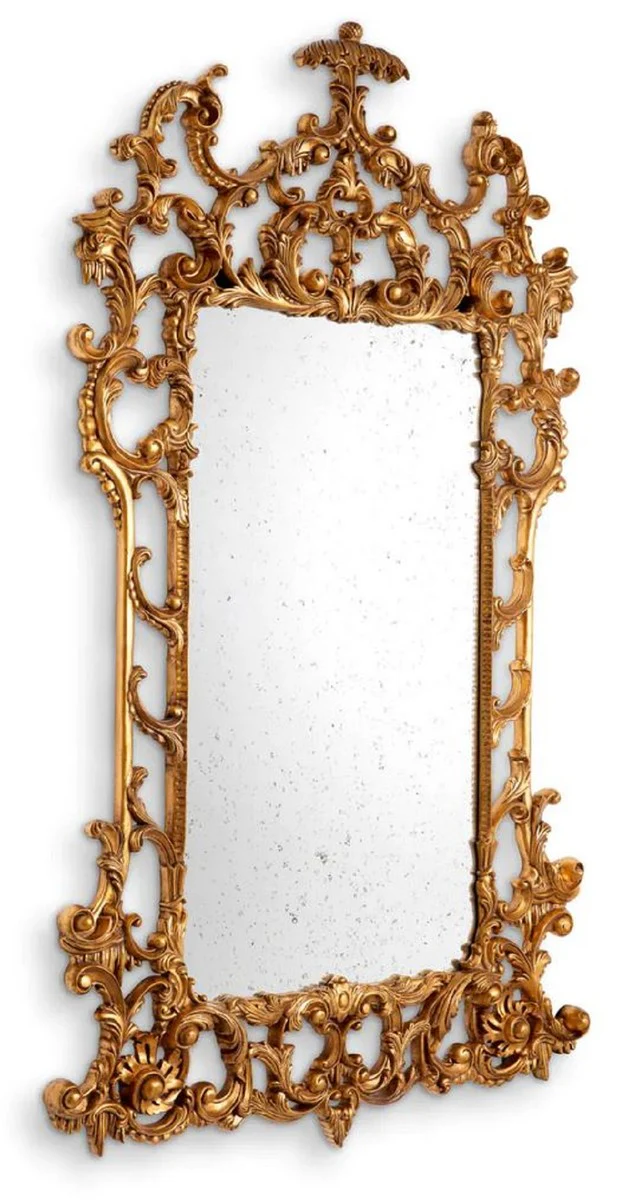 Luxury Baroque Mirror Antique Gold - Magnificent Baroque Style Wall Mirror with Antique Mirror Glass - Luxury Furniture in Baroque Style - Magnificent Baroque Furniture - Noble & Magnificent