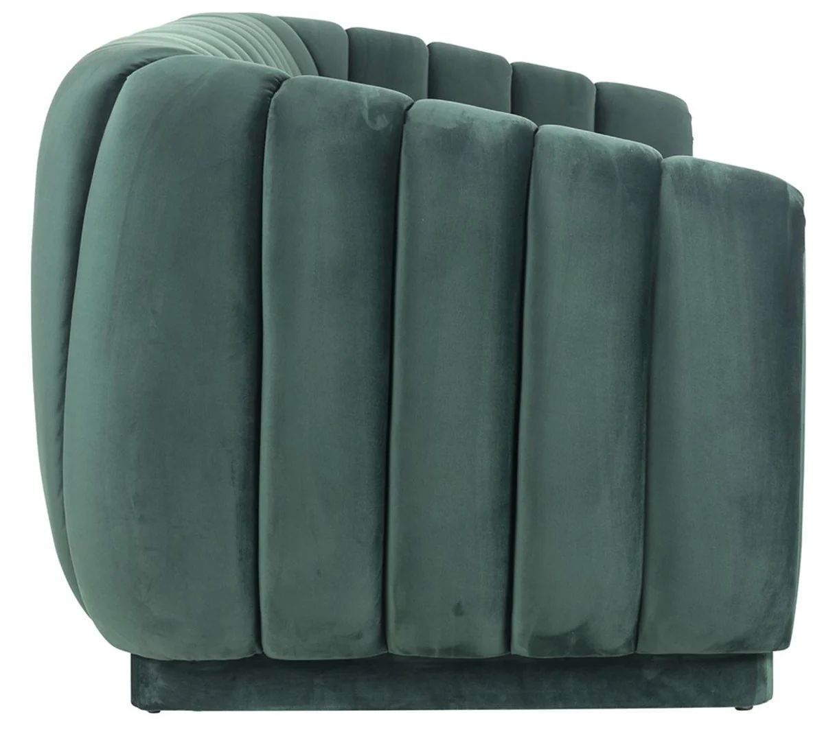 Luxury velvet sofa green 230 x 95 x H. 84 cm - Living room sofa - Living room furniture - Luxury furniture - Living room furnishings - Luxury furnishings - Luxury quality
