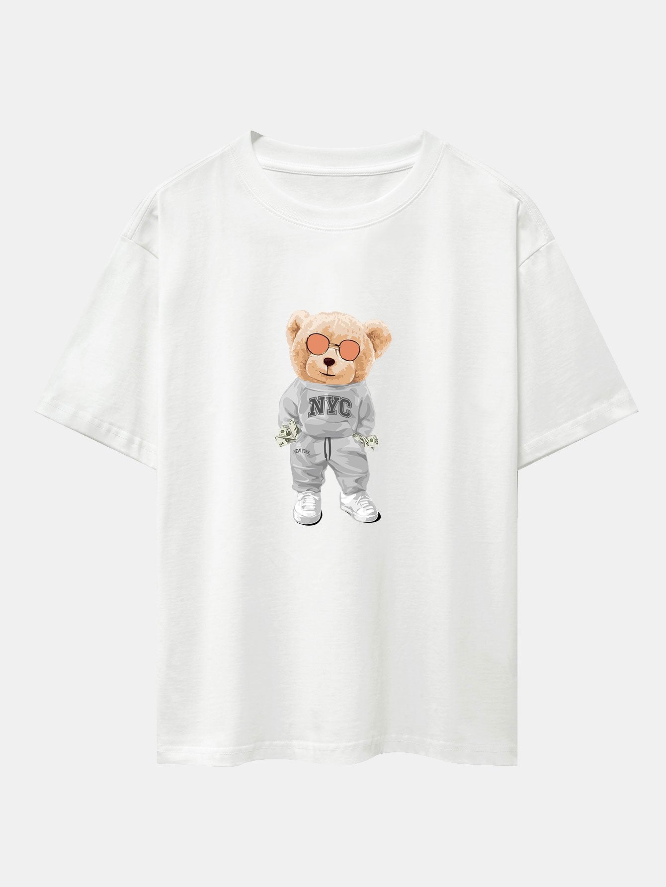 Rich Bear Print Heavy Weight Oversize T-Shirt