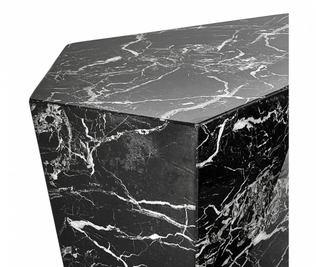 Art Deco Luxury Coffee Table Faux Marble Set of 3 - Living Room Salon Table - Luxury Furniture