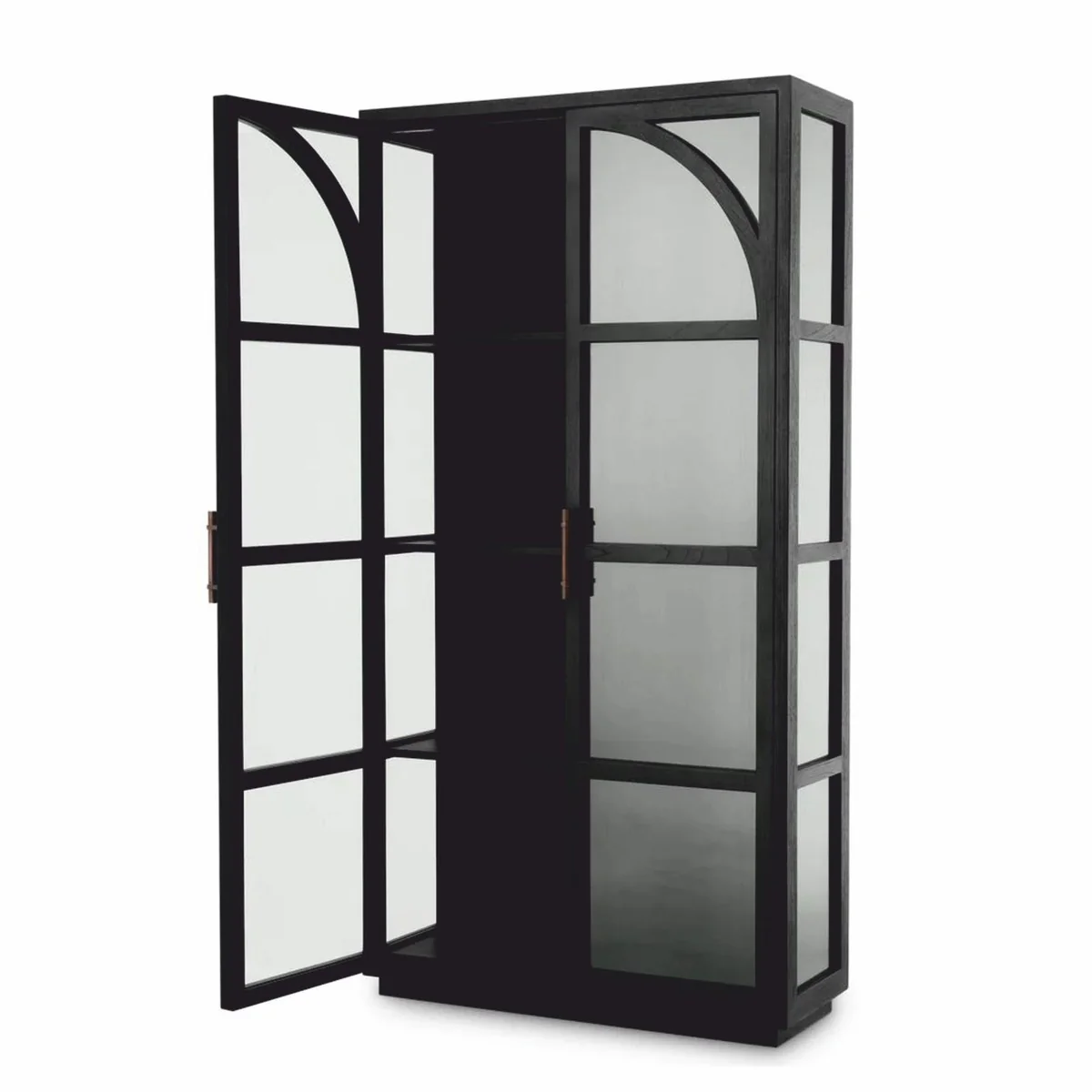 Luxury showcase black / bronze 118 x 44.5 x H. 210 cm - Luxury Interior