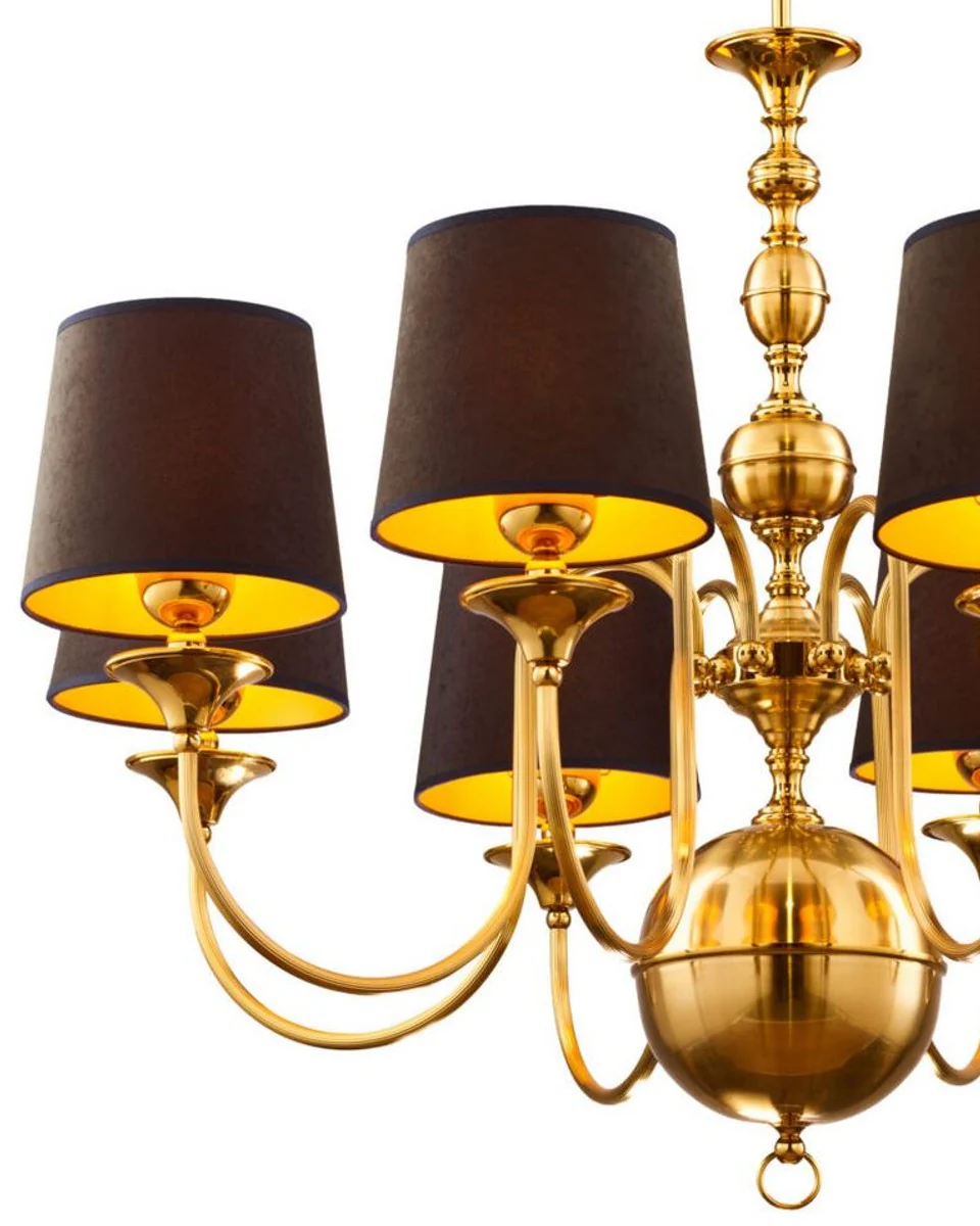 Luxury Art Nouveau chandelier gold / brown / black Ø 100 cm