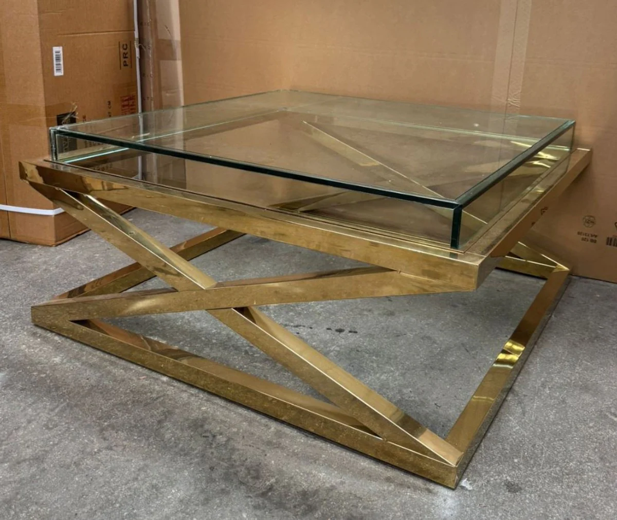 Luxury coffee table gold 100 cm - luxury living room furniture