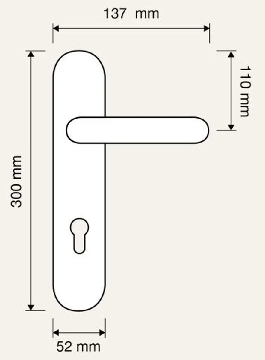 Luxury baroque door handle set with Swarovski crystal glass gold 13.7 x H. 30 cm - first-class quality made in Italy