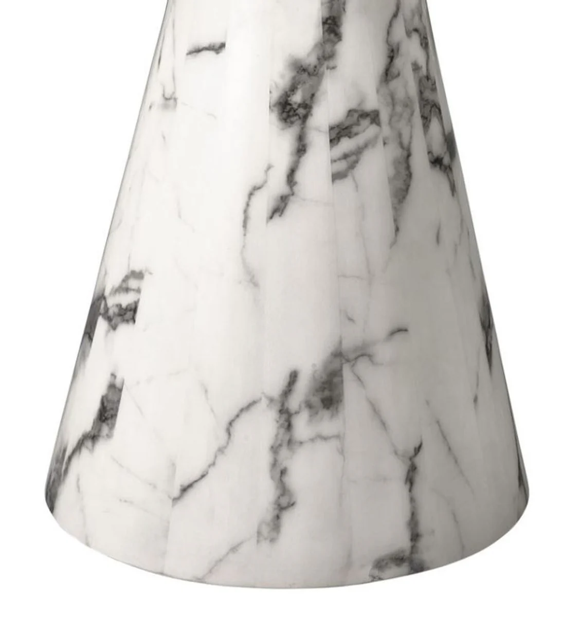 Designer dining table white 119.5 x H. 75 cm - luxury edition