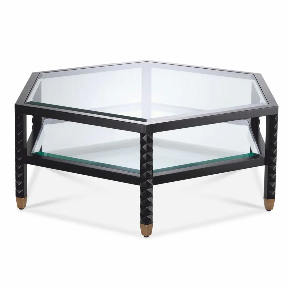 Luxury Coffee Table Black / Bronze 120 cm - Hotel & Living Room Furniture