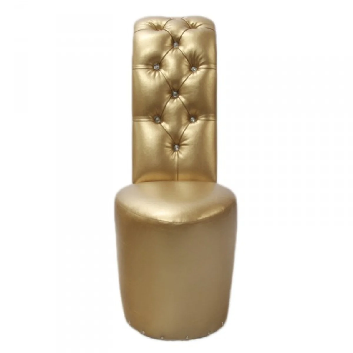 Modern and very elegant high heel armchair with decorative stones gold luxury design - designer armchair - club furniture
