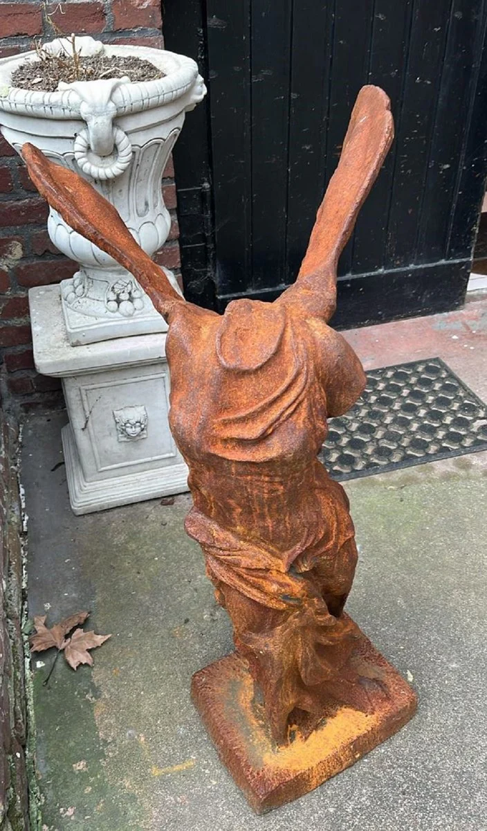 Art Nouveau garden decoration cast iron sculpture rust H. 97 cm