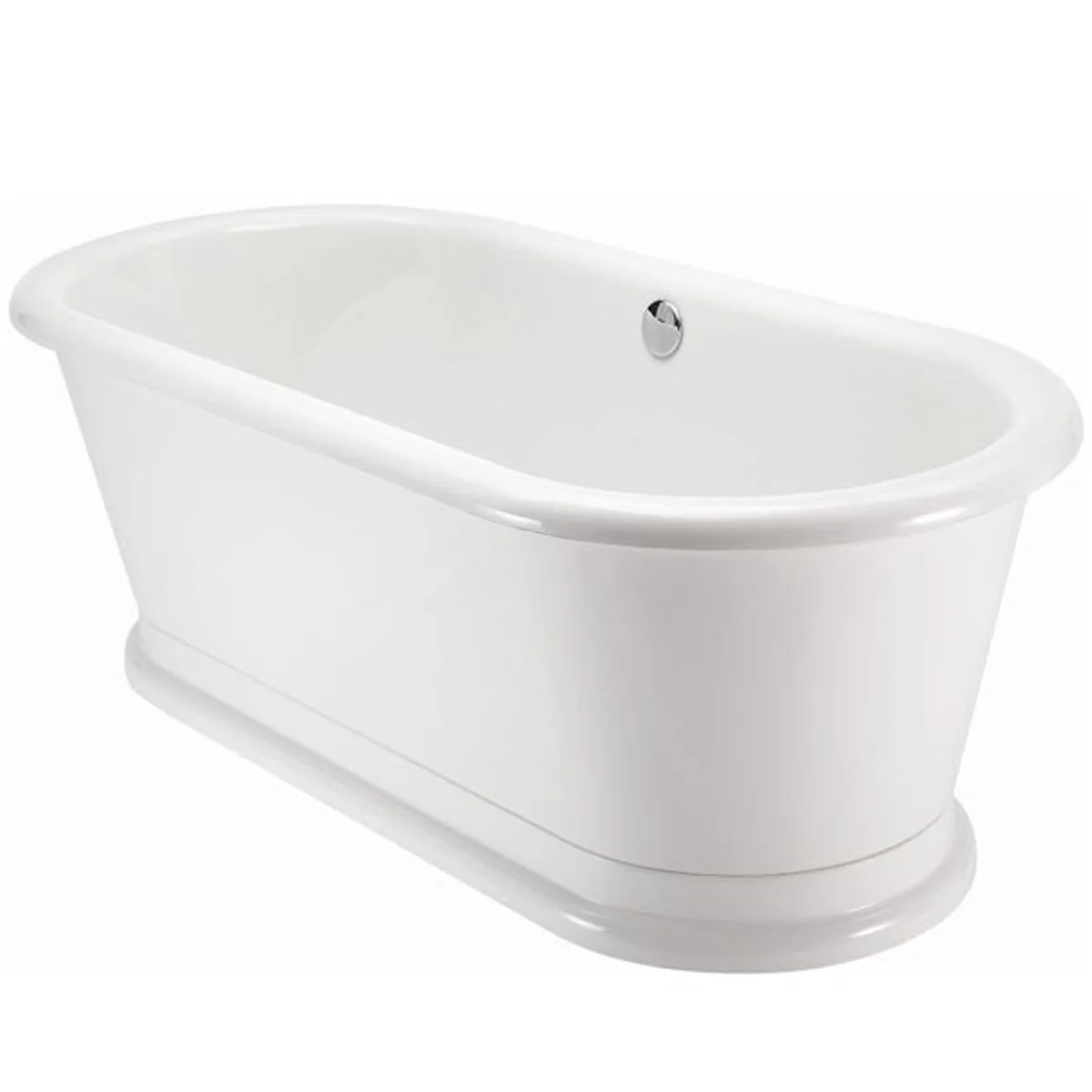 Freestanding bathtub 1800mm BLonR White - Freestanding retro antique bathtub