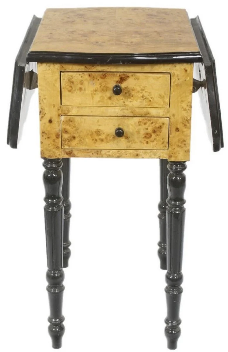 Art Deco side table with 2 drawers bird