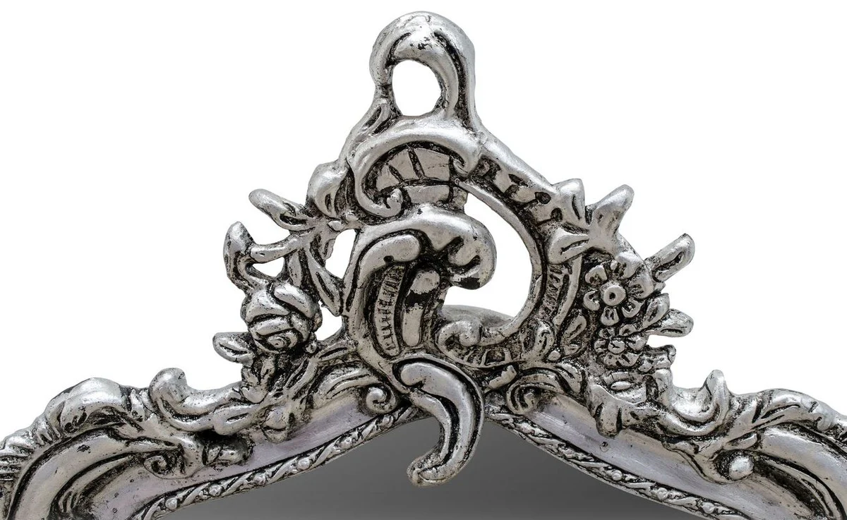 Baroque wall mirror silver 54 x H. 172 cm - living room mirror antique style furniture