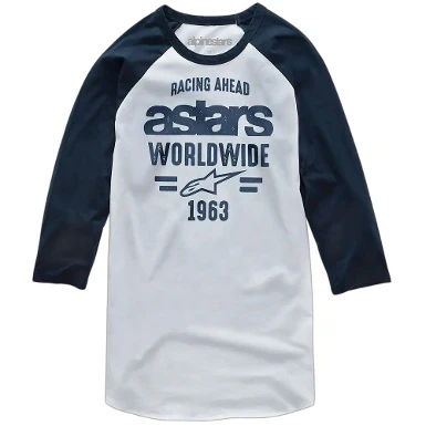 ALPINESTARS ENTICE PREMIUM WHITE / BLUE T-SHIRT