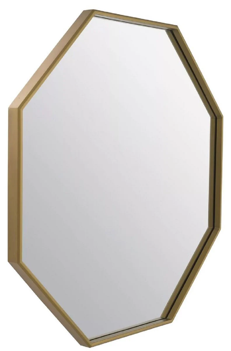 Luxury stainless steel wall mirror brass 97 x 4 x H. 90 cm - living room mirror - bedroom mirror - cloakroom mirror - luxury furniture - luxury furnishings