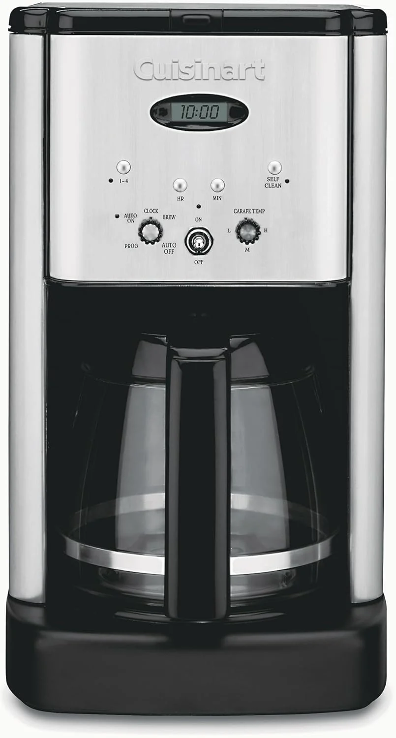 Cuisinart DCC-1200P1 Brew Central 12-Cup Programmable Coffeemaker Coffee Maker, Carafe, Brushed Chrome