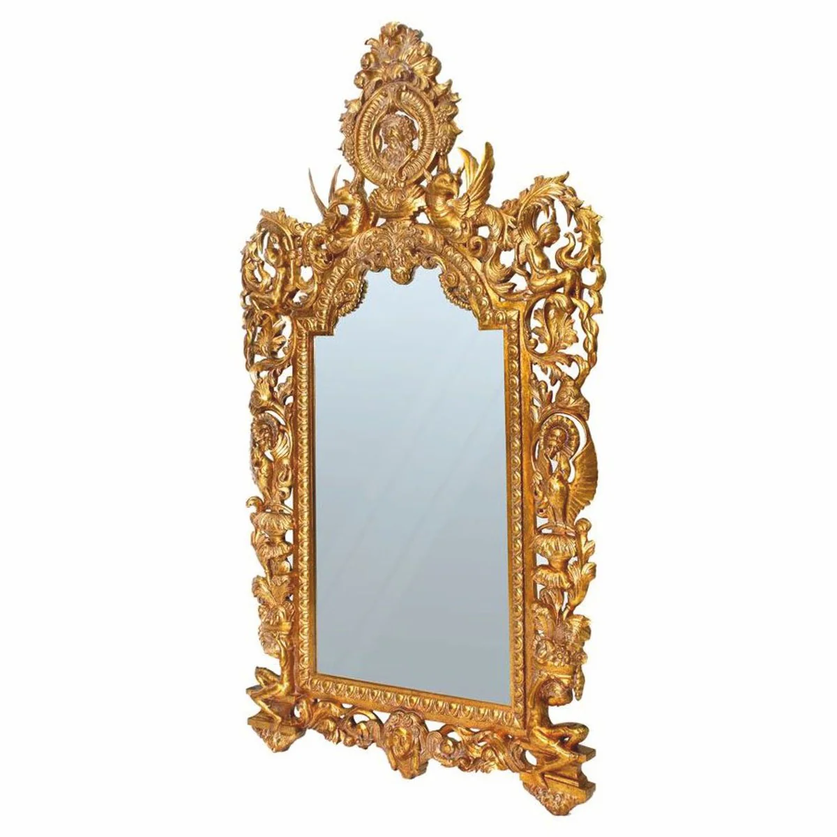 Luxury baroque mirror gold H. 255 cm - magnificent baroque furniture