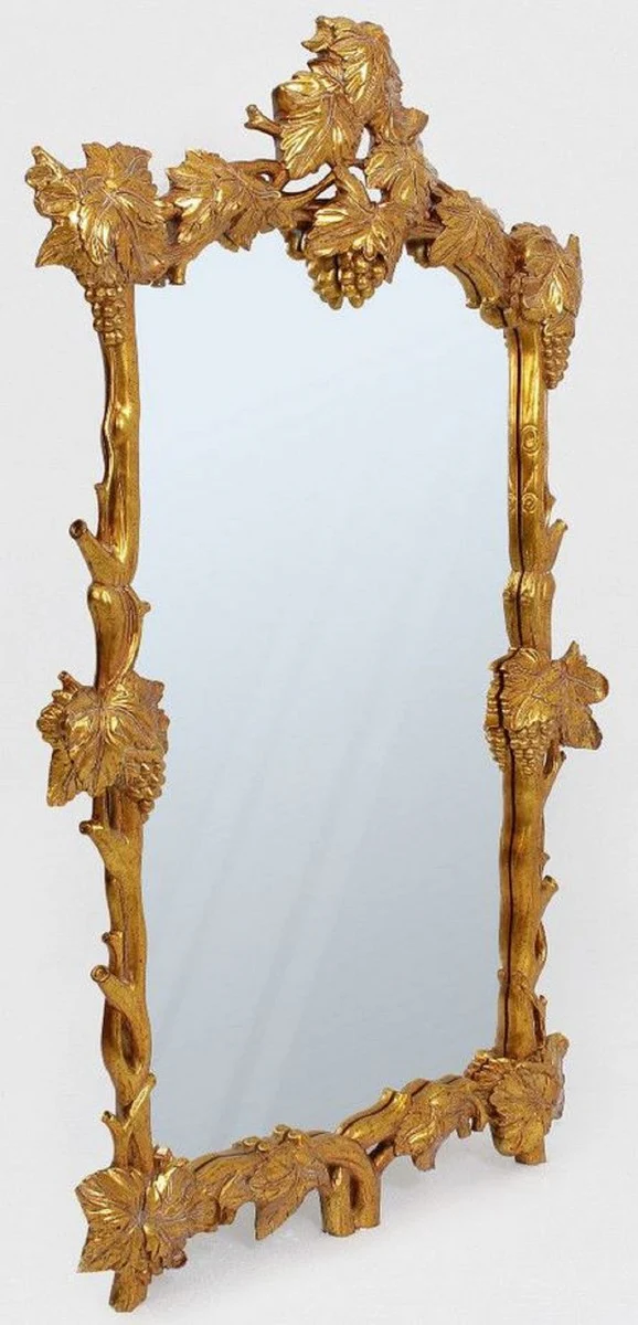 Luxury baroque mirror vines antique gold - magnificent wall mirror in baroque style - antique style wardrobe mirror - living room mirror - baroque furniture
