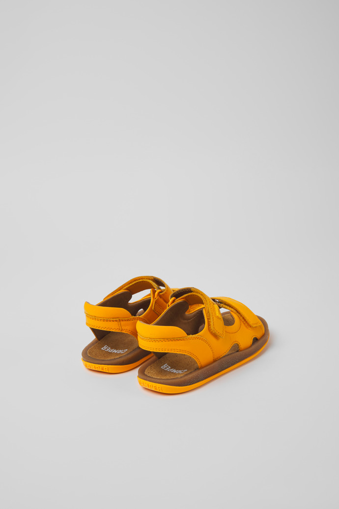 Bicho Orange Leather Sandals for Boys