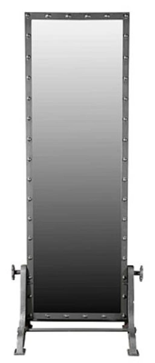 Luxury mirror gray 76 x 48.5 x H. 195.5 cm - standing mirror in industrial design