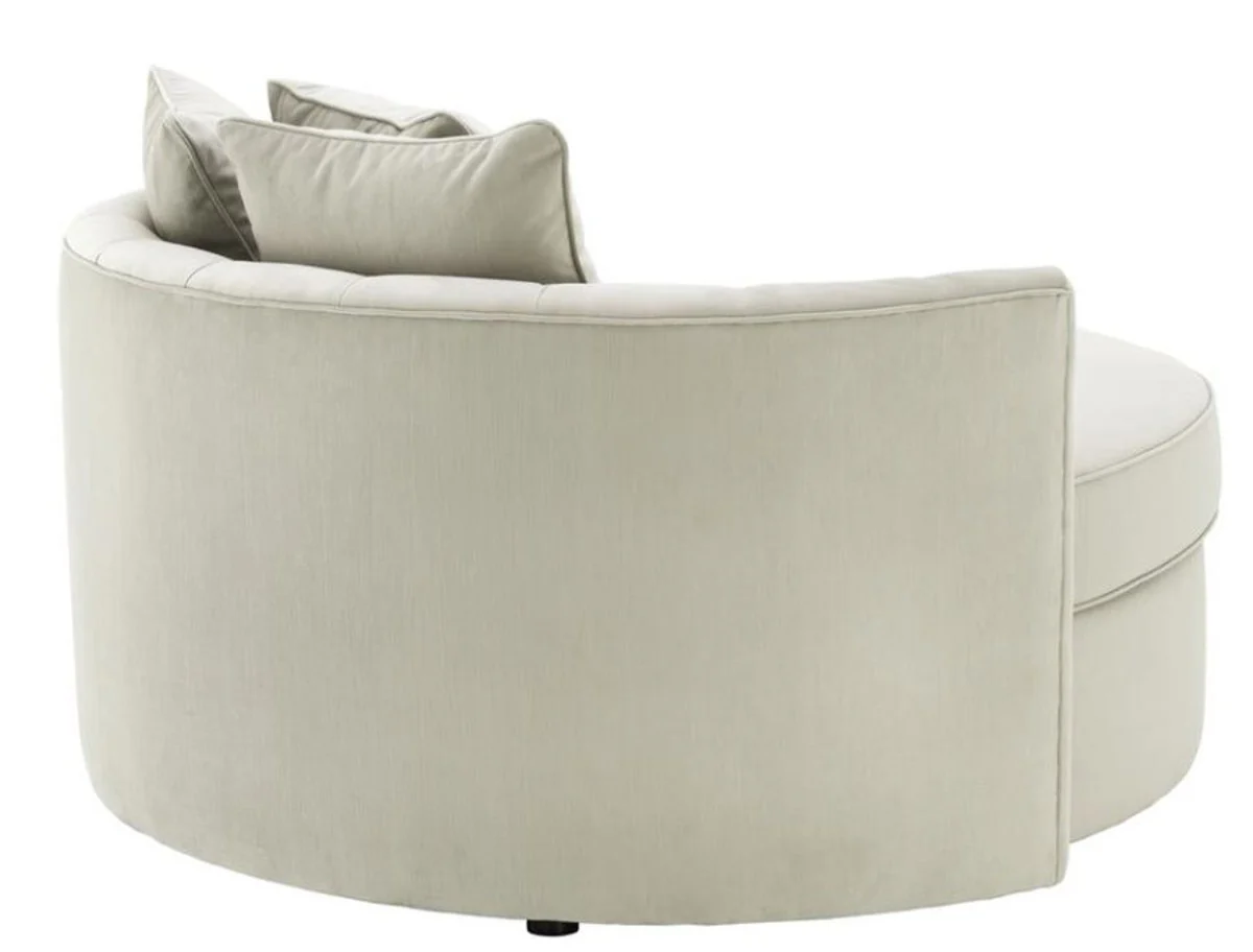 Designer sofa light gray 157 x 148 x H. 90 cm - luxury round sofa