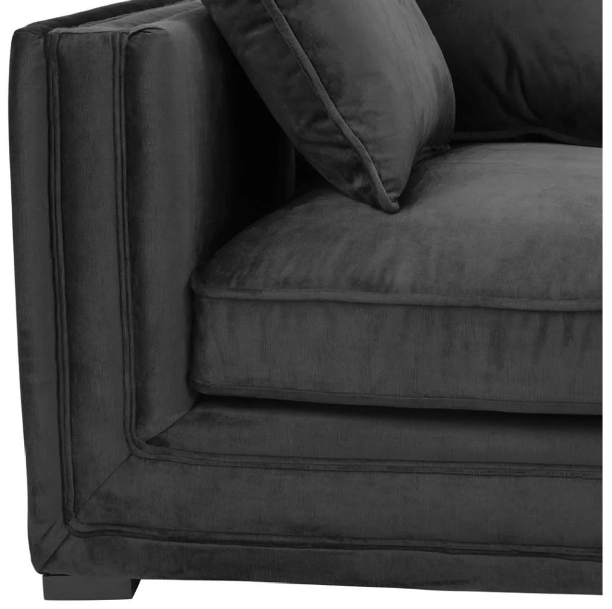 Luxury Designer 3 Seater Sofa Black - Luxury Hotel Furniture
