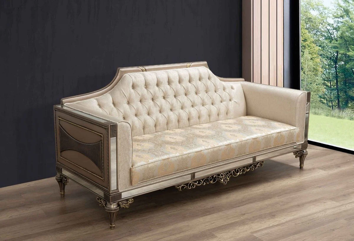Luxury Baroque Sofa - Handmade Living Room Sofa in Baroque Style - Baroque Living Room & Hotel Furniture - Noble & Magnificent