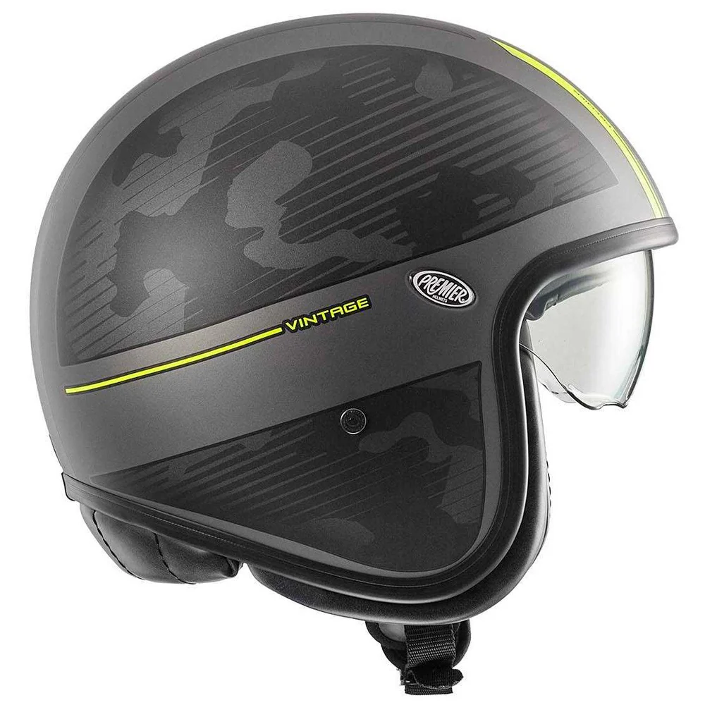 CASCO JET PREMIER VINTAGE DX Y17 NEGRO / FLUOR