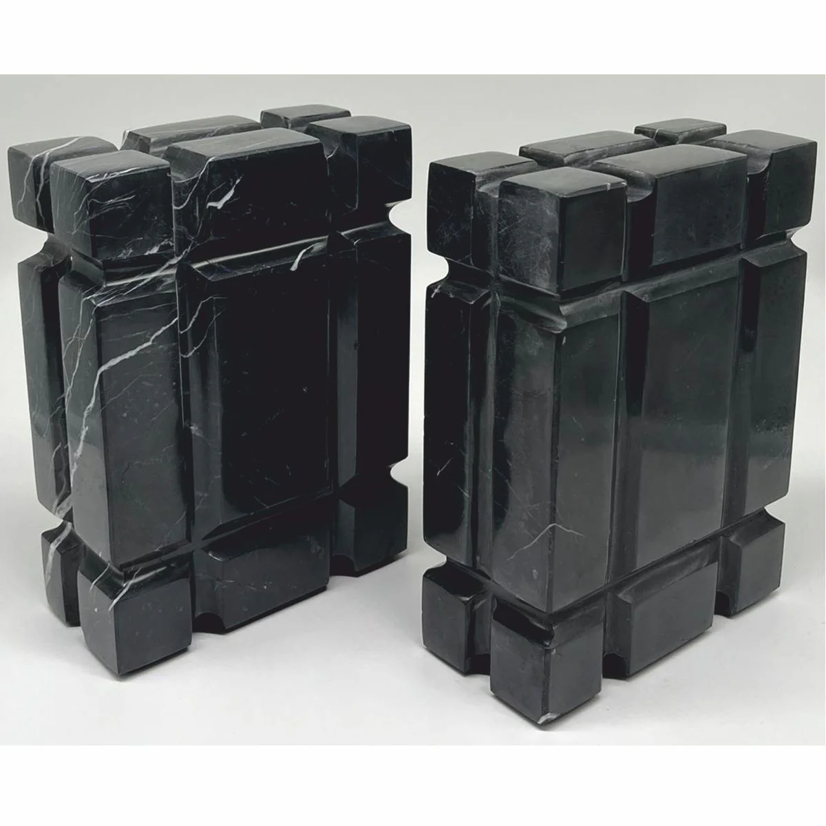 Luxury Marble Decorative Bookends Set Black - Decorative Accessories