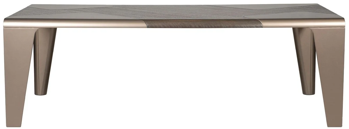 Luxury dining table dark brown / bronze 235 x 110 x H. 77 cm - Rectangular dining room table - Dining room furniture - Hotel furniture - Luxury furniture - Luxury quality