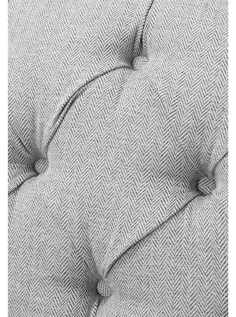 Designer sofa light gray 210 x 93 x H. 79 cm - living room furniture